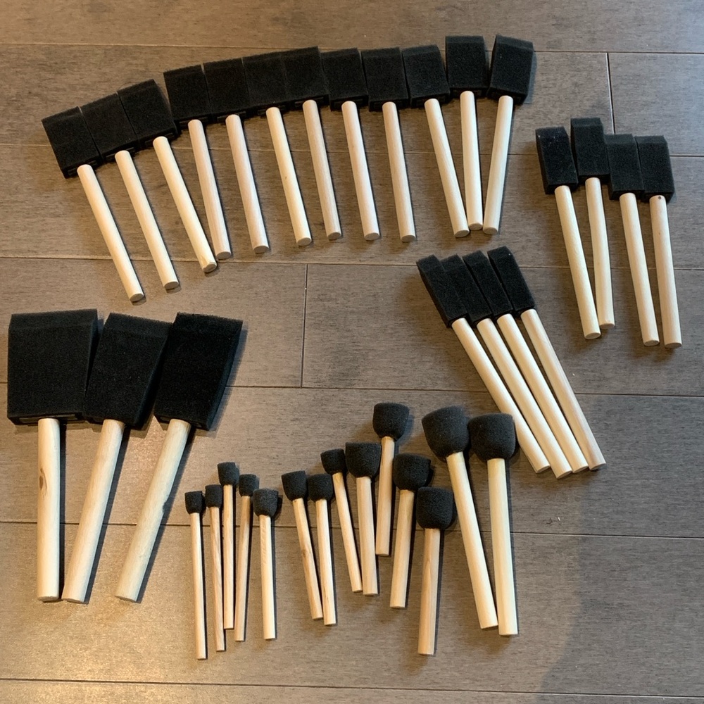 37-Piece Foam Brush and Sponge Dabber Set